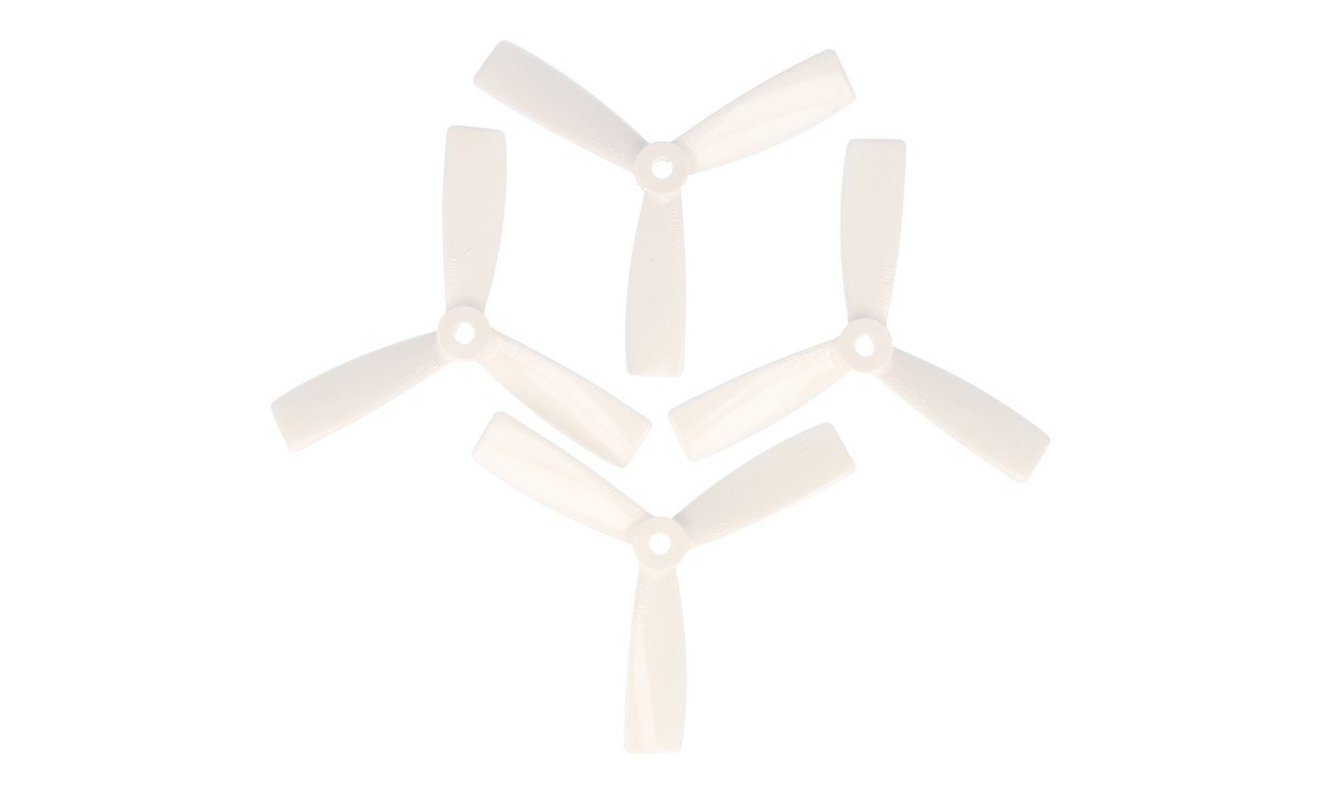 DAL T4045BN 3 Blatt Propeller Bullnose Weiß 2xCW 2xCCW 4 Zoll - Thumbnail 1
