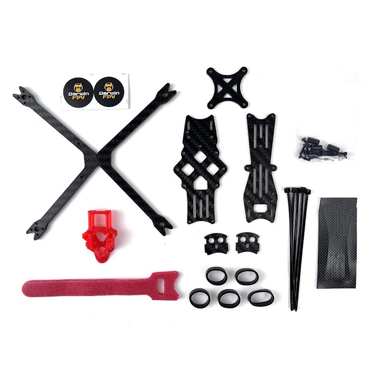 DarwinFPV BabyApe V2 FPV Frame 3 pulgadas negro - Thumbnail 4