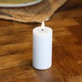 Deluxe Homeart LED candle real wax remote controlled 5x10 cm white - Thumbnail 2