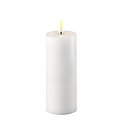 Deluxe Homeart LED candle real wax remote controlled 5x12,5 cm white