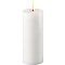 Deluxe Homeart LED candela di cera reale telecomandata 5x10 cm bianco