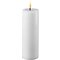 Deluxe Homeart LED candela di cera reale telecomandata 5x10 cm bianco