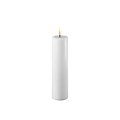 Deluxe Homeart LED candle real wax remote controlled 5x20 cm white