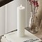 Deluxe Homeart LED Kerze Echtwachs fernbedienbar 5x12,5 cm weiß