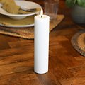 Deluxe Homeart LED candle real wax remote controlled 5x20 cm white - Thumbnail 2