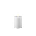 Deluxe Homeart LED candle real wax remote controlled 7,5x10 cm white - Thumbnail 1