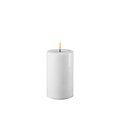 Deluxe Homeart LED candle real wax remote controlled 7,5x12,5 cm white - Thumbnail 1