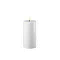 Deluxe Homeart LED candle real wax remote controlled 7,5x15 cm white