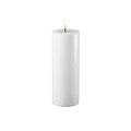 Deluxe Homeart LED candle real wax remote controlled 7,5x20 cm white