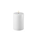 Deluxe Homeart LED candle real wax remote controlled 10x15 cm white