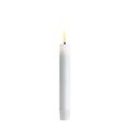 Deluxe Homeart LED stick candle real wax remote controlled set of 2 2.2x15 cm white