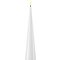 Deluxe Homeart LED candela a cera vera telecomandata 5x20 cm bianco