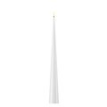 Deluxe Homeart LED taper candle real wax remote controlled 5x38 cm white