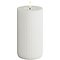 Deluxe Homeart Candela LED di cera vera telecomandata 7,5x10 cm scanalata bianca