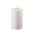 Deluxe Homeart LED candle outdoor remote controlled 7,5x12,5 cm white