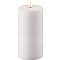 Deluxe Homeart Candela LED da esterno telecomandata 7,5x10 cm bianco