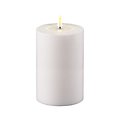 Deluxe Homeart LED candle outdoor remote controlled 10x15 cm white