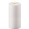 Deluxe Homeart LED Kerze Outdoor fernbedienbar 10x15 cm weiß