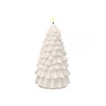 Deluxe Homeart LED candle Christmas tree remote controlled 10x18 cm white