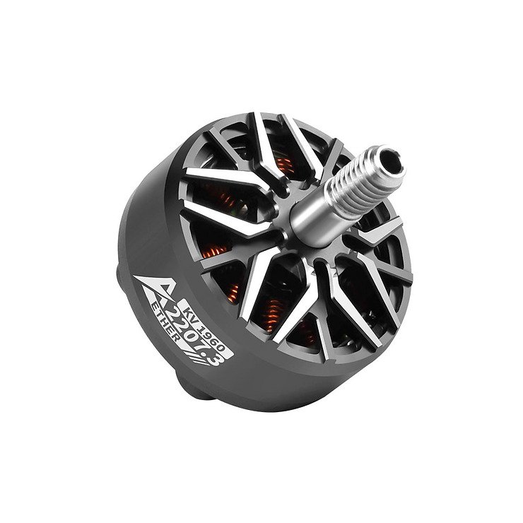 DeepSpace Aether 2207.3 1960KV 6S FPV Freestyle Brushless Motor schwarz - Thumbnail 3