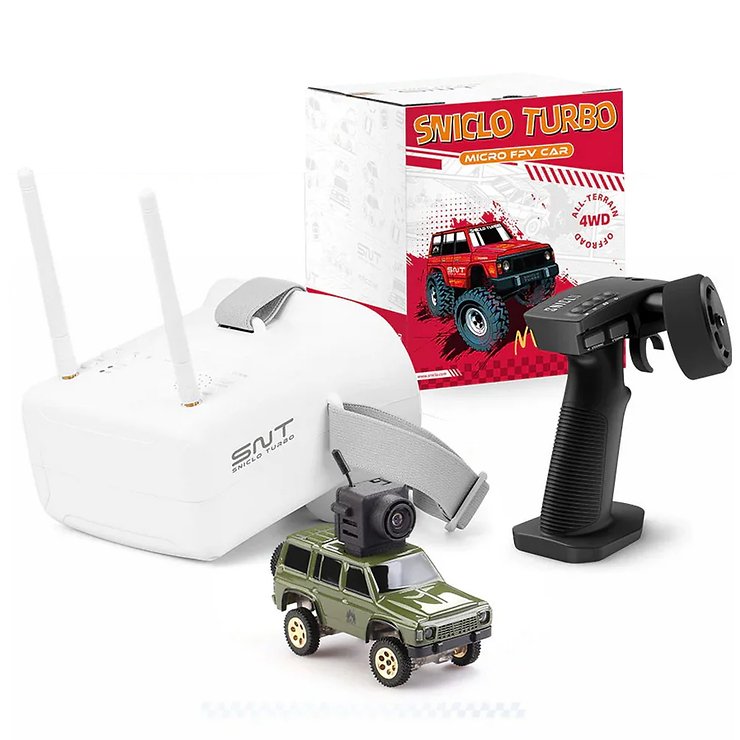 SNICLO SNT Y60 3005 Atom RC Car 1:64 Off-Road Micro FPV Car Goggles Cotroller Kit - Thumbnail 1