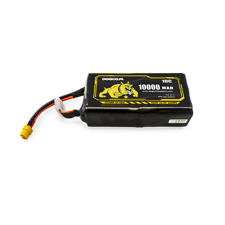 Dogcom Batterie 10000mAh 22,2V 6S2P 10C Li-ion Akku XT90 Plug - Thumbnail 1