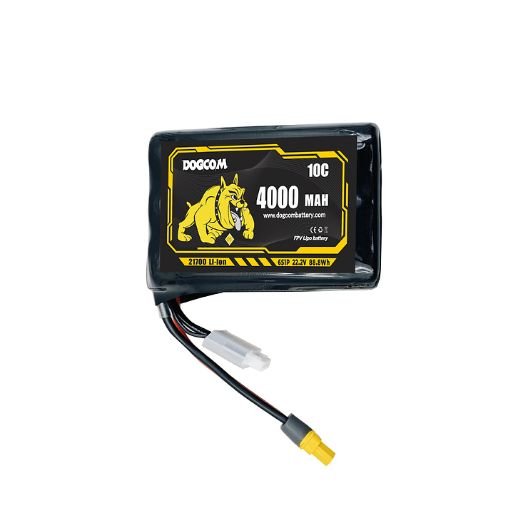 Dogcom Batterie 4000mAh 22,2V 6S1P 10C Li-ion Akku XT60 Plug - Thumbnail 1