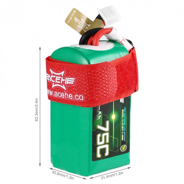 Acehe Battery Lipo Battery 1080mAh 3S 75C XT30 Racing Series - Thumbnail 3