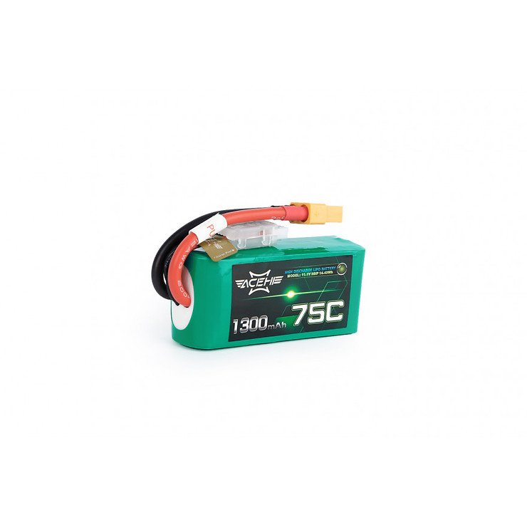 Acehe Batterie Lipo Akku 1300mAh 3S 75C XT60 Racing Serie - Thumbnail 2