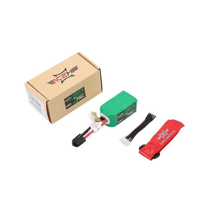 Acehe Batterie LiPo Akku 450mAh 4S 75C Racing Series - Thumbnail 2