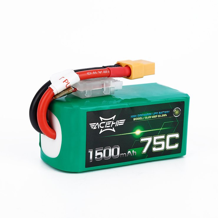Batteria Acehe Batteria LiPo 1500mAh 4S 75C - Thumbnail 1