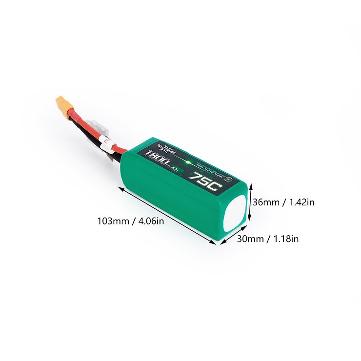 Acehe battery LiPo battery 1800mAh 4S 75C - Thumbnail 3 Acehe battery LiPo battery 1800mAh 4S 75C - Thumbnail 3