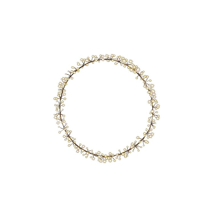 Luca Lighting Guirnalda de LEDs para exteriores 210 LEDs blanco cálido 50cm metal negro - Thumbnail 3