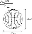 Luca Lighting LED Boule 400 LED blanc chaud 60cm avec minuterie - Thumbnail 4