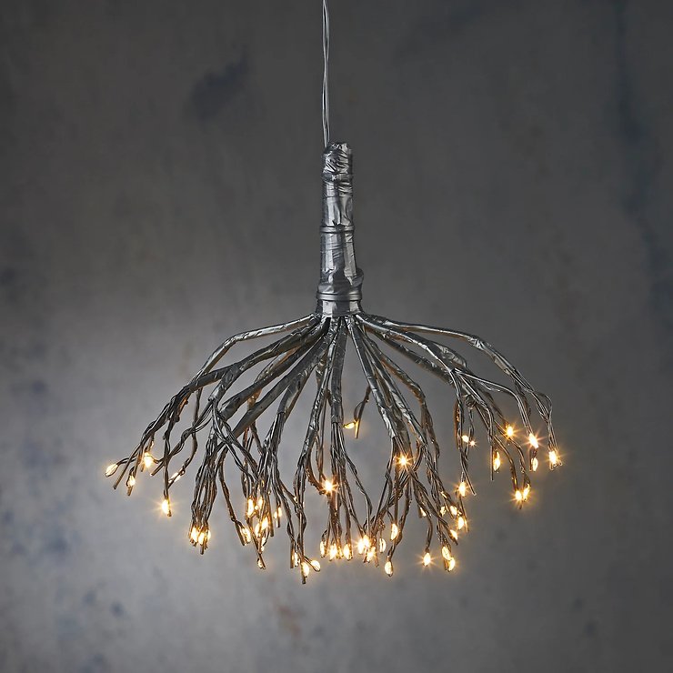 Luca Lighting LED Polarstern Sputnik 63 LED klasyczny biały 30 cm czarny - Thumbnail 2