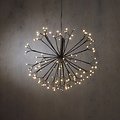 Luca Lighting LED Polarstern Sputnik 120 LED klassisch weiss 45 cm schwarz - Thumbnail 1