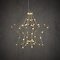 Luca Lighting LED star 3D 60 LED bianco caldo a batteria 30 cm argento