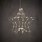 Luca Lighting LED star 3D 60 LED bianco caldo a batteria 30 cm argento