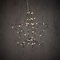 Luca Lighting LED star 3D 60 LED bianco caldo a batteria 30 cm argento