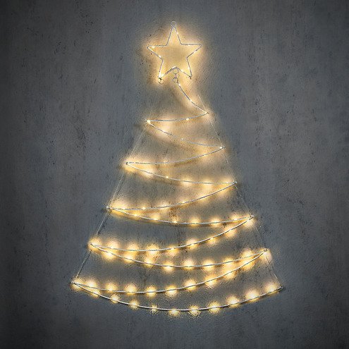 Luca Lighting LED Weihnachtsbaum 140 LED klassisch weiß 150cm