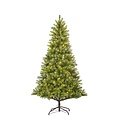 Edelman albero di Natale artificiale Nagoya LED bianco caldo 150 cm verde - Thumbnail 1