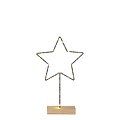 Luca Lighting LED decorative star battery operated 29cm metal black 