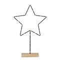 Luca Lighting LED decorative star battery operated 39cm metal black 