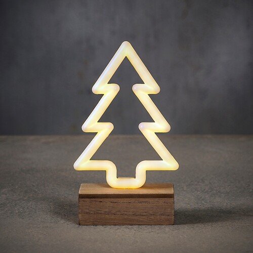 Luca Lighting Neon Light Baum 70 LED warmweiß batteriebetrieben und Timer