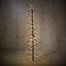 Luca Lighting Albero di Natale a LED 310 LED bianco caldo 150 cm metallo nero