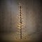 Luca Lighting Albero di Natale a LED 310 LED bianco caldo 150 cm metallo nero