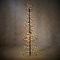 Luca Lighting Albero di Natale a LED 310 LED bianco caldo 150 cm metallo nero