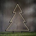 Garden d'light neon garden plug fir tree 75cm black 153 LED warm white