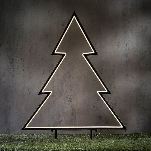 Garden d'light Neon fiche de jardin sapin 100cm noir 172 LED blanc classique