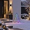 Luca Lighting LED-Gartenstecker Neon Tanne 100 cm schwarz LED RGB